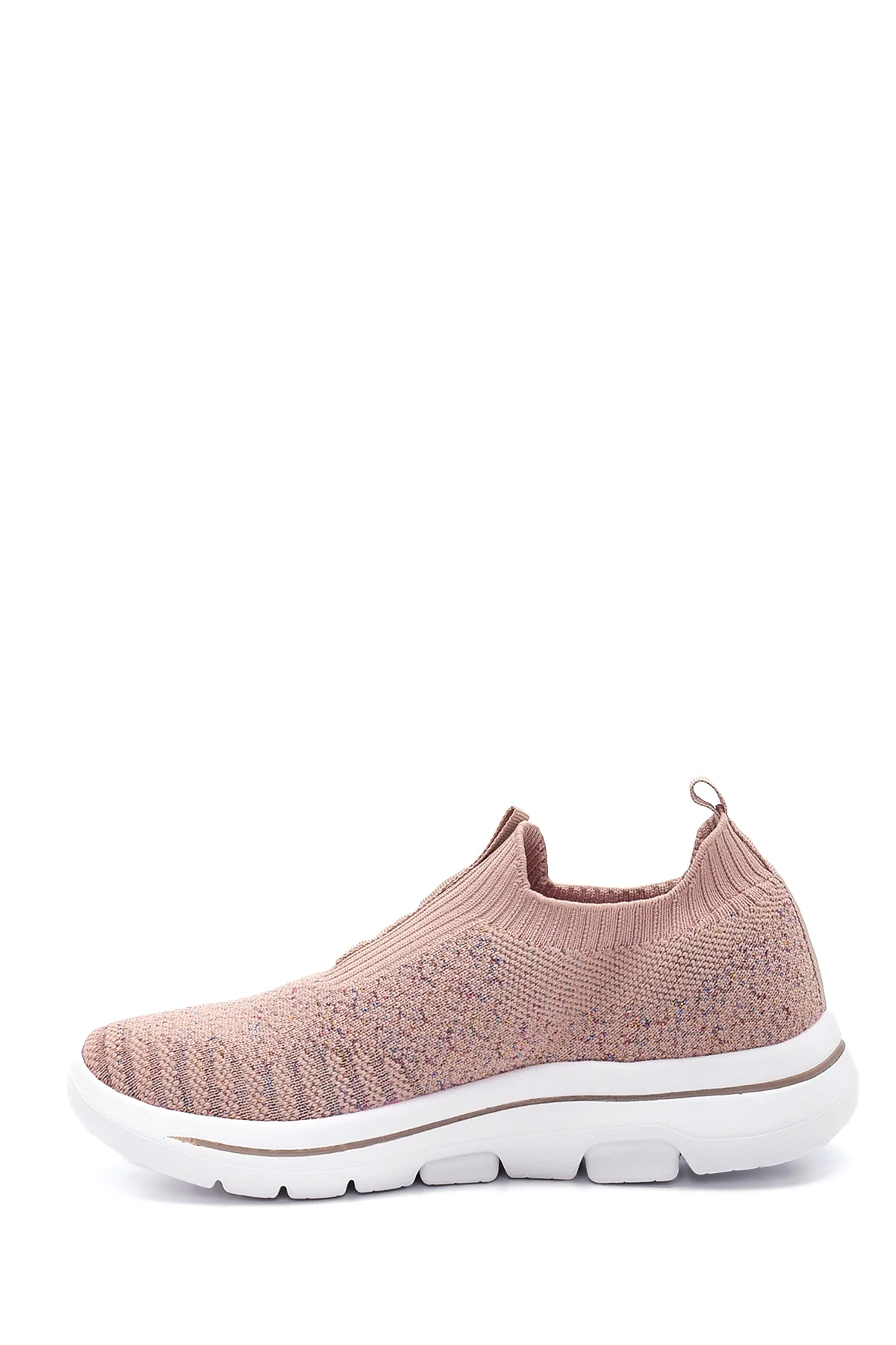 Kadın Pembe Desenli Kumaş Sneaker - Image 2