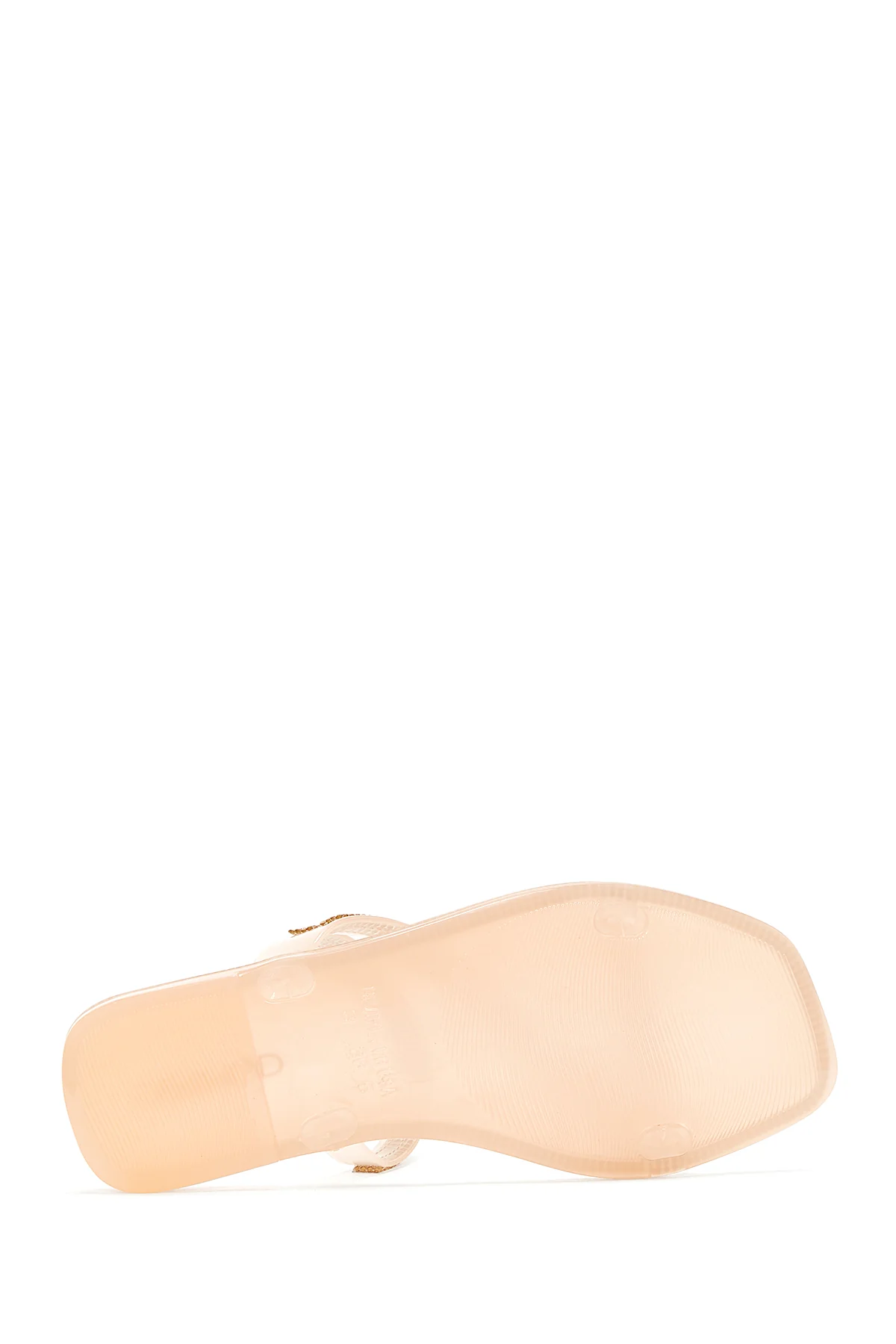 Kadın Pembe Jelly Taşlı Terlik - Image 5