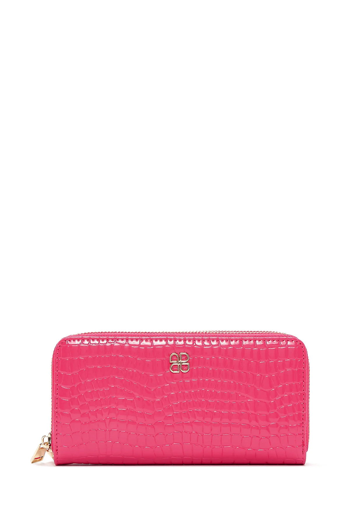 Kadın Pembe Kroko Cüzdan - Image 3