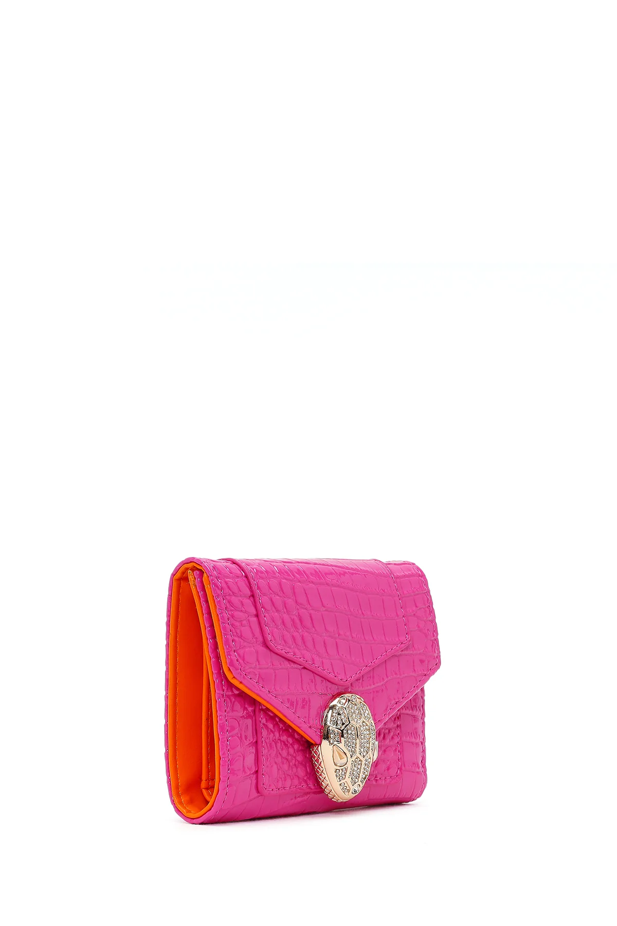 Kadın Pembe Kroko Cüzdan - Image 4