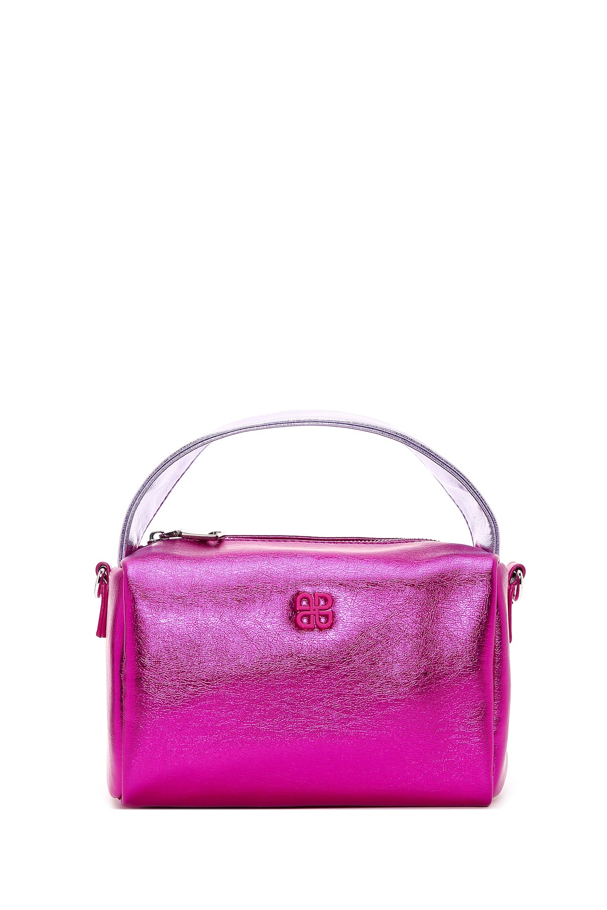 Kadın Pembe Metalik Çapraz Çanta - Image 3