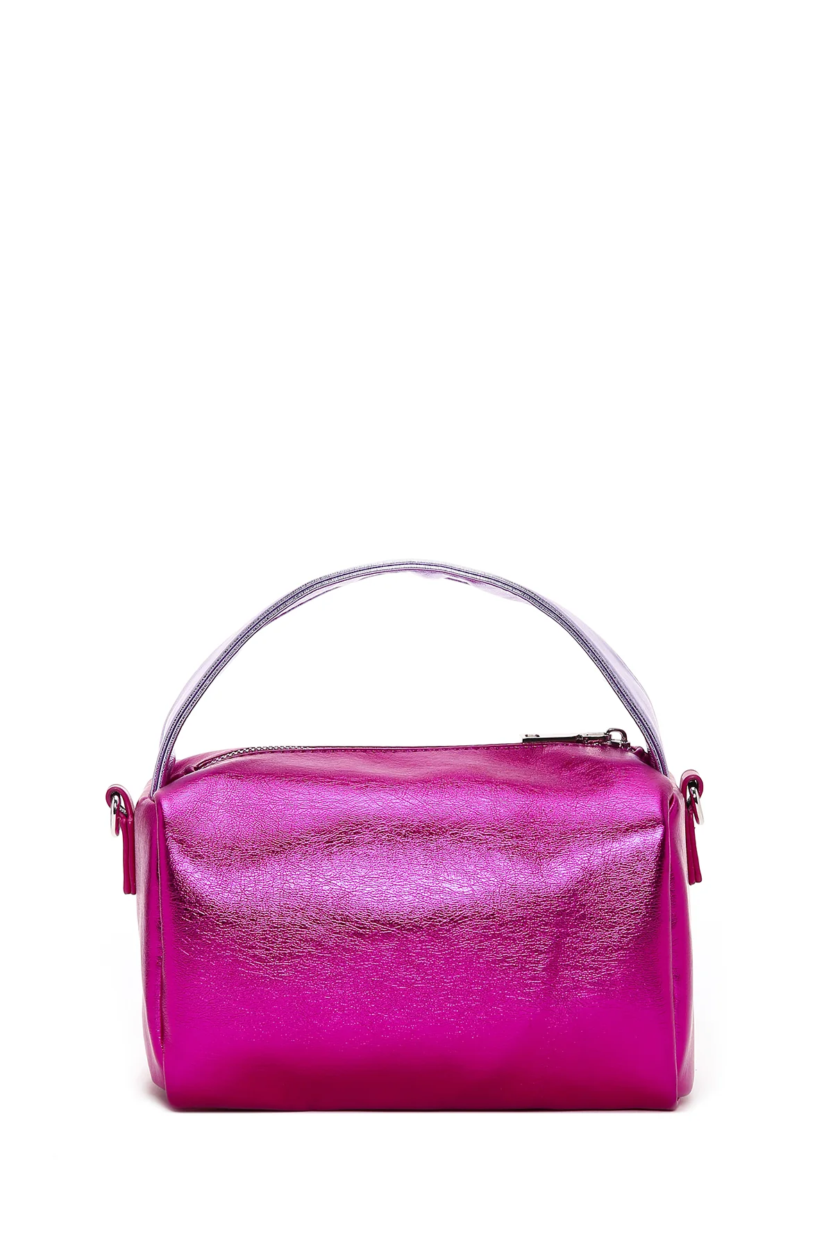 Kadın Pembe Metalik Çapraz Çanta - Image 5