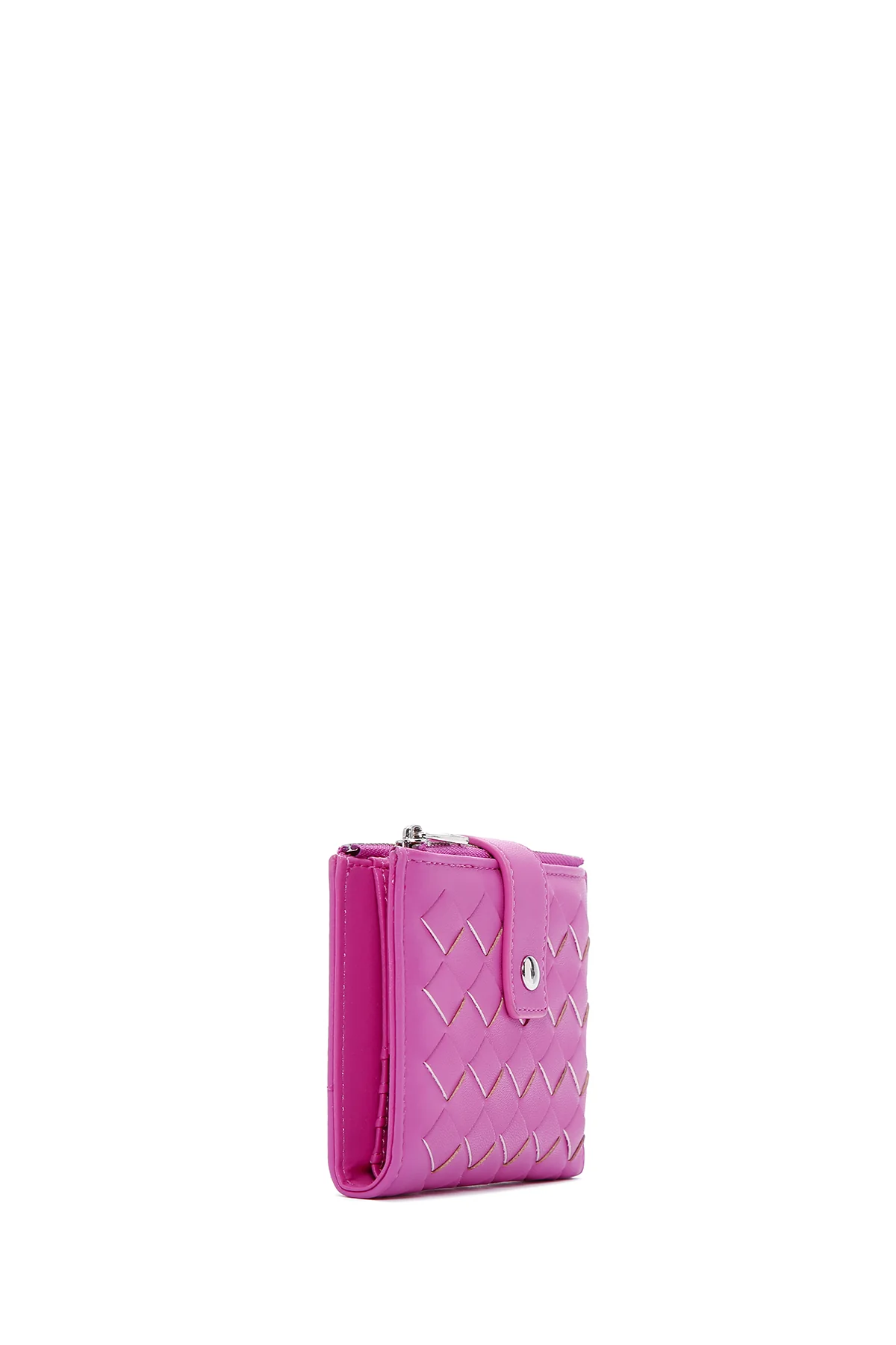 Kadın Pembe Örgü Cüzdan - Image 3