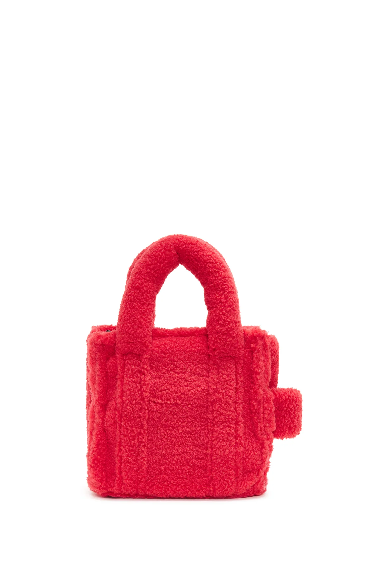 Kadın Pembe Peluş El Çantası - Image 3