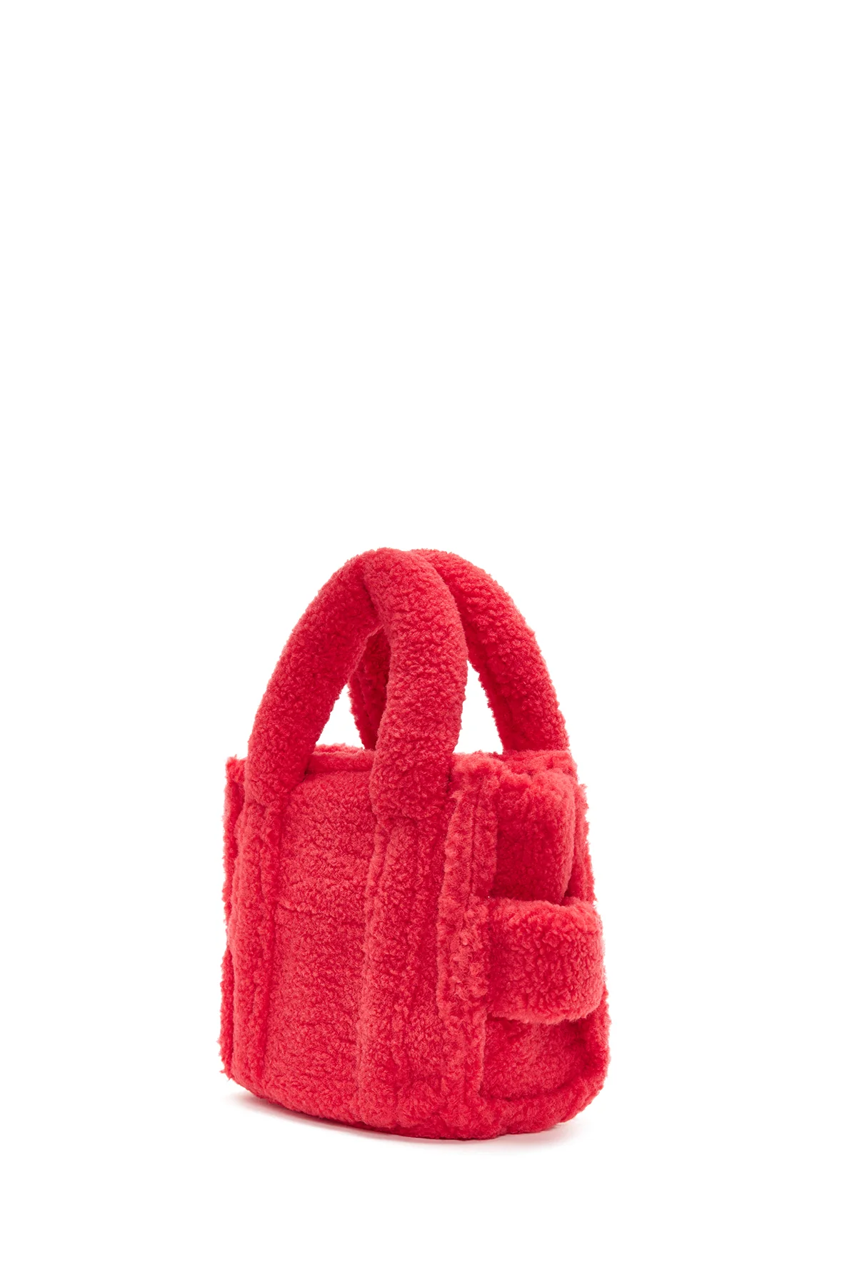 Kadın Pembe Peluş El Çantası - Image 4