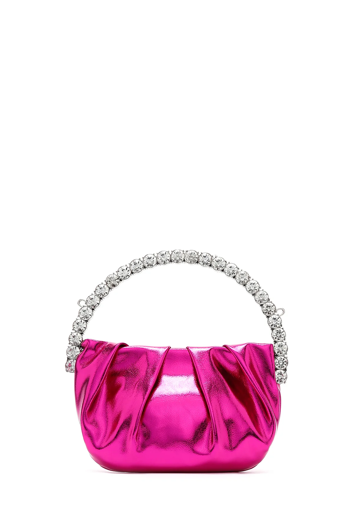 Kadın Pembe Taşlı  El Çantası - Image 4