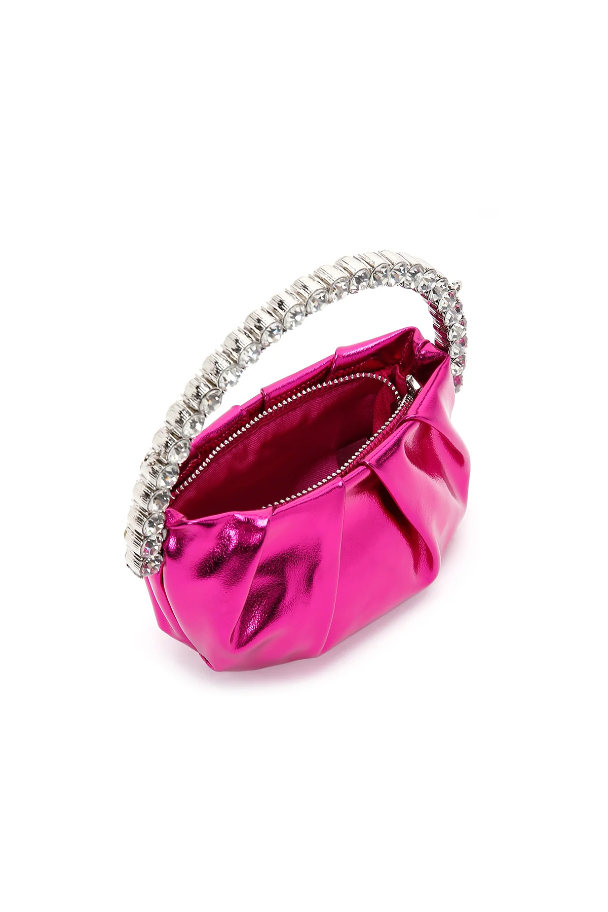 Kadın Pembe Taşlı  El Çantası - Image 7