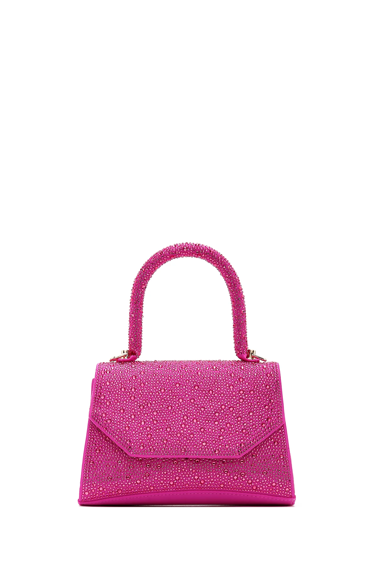 Kadın Pembe Taşlı  El Çantası - Image 3