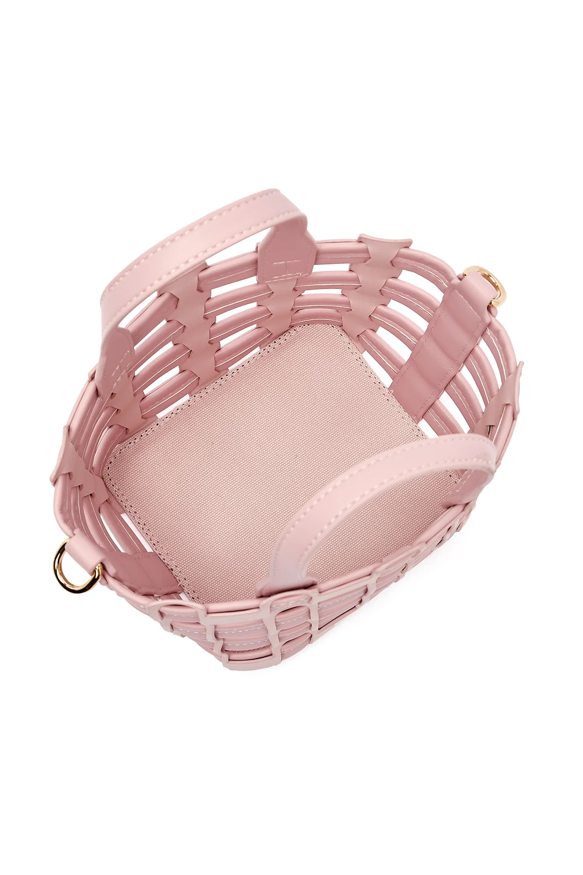 Kadın Pembe Uzun Askılı Örgü Kol Çantası - Image 11