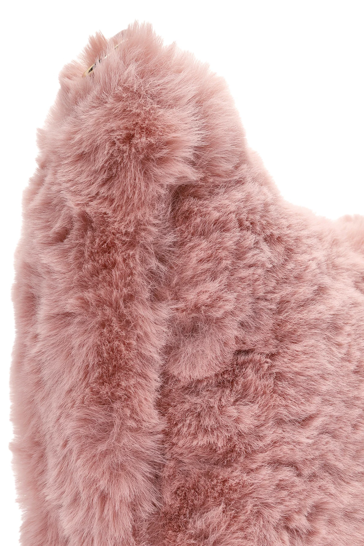 Kadın Pembe Uzun Askılı Peluş Omuz Çantası - Image 11