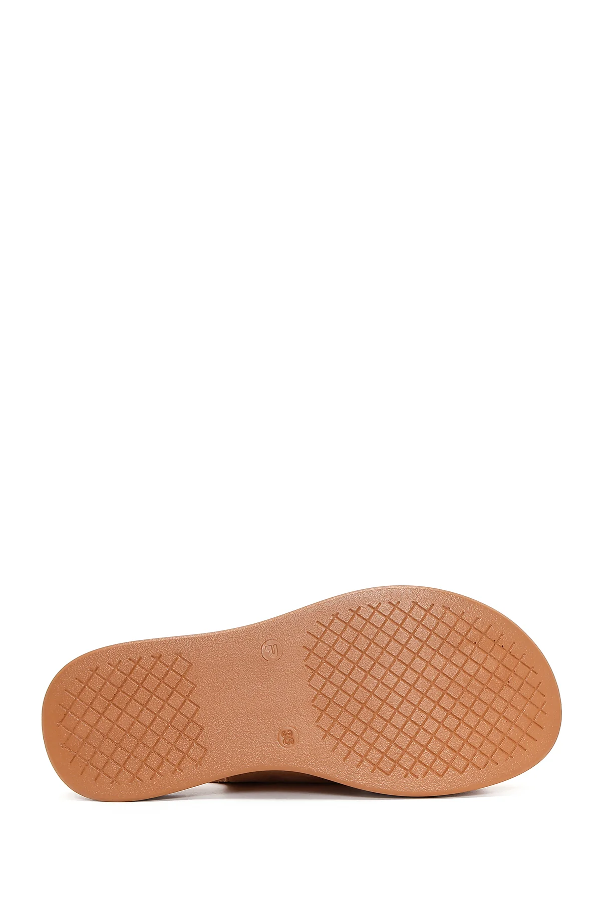 Kadın Pudra Bilekten Bantlı Çift Tokalı Deri Comfort Sandalet - Image 4