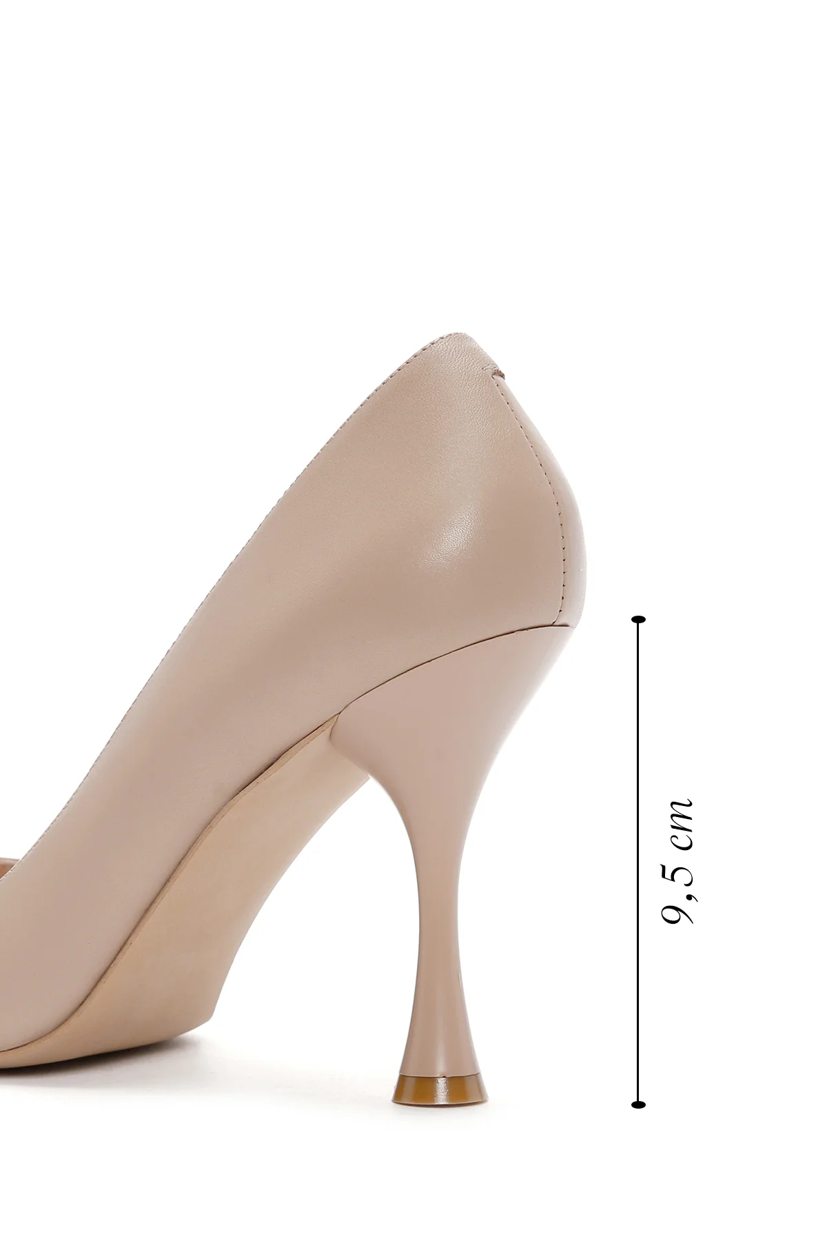 Kadın Pudra Topuklu Deri Stiletto - Image 2