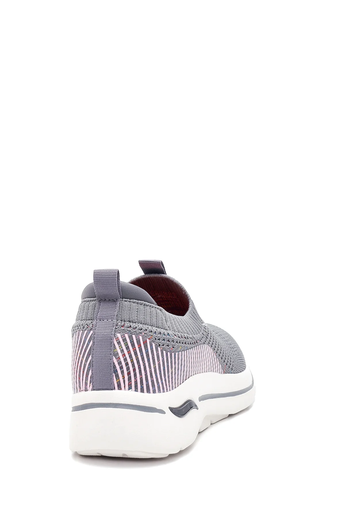 Kadın Renkli Çizgili Kumaş Sneaker - Image 5