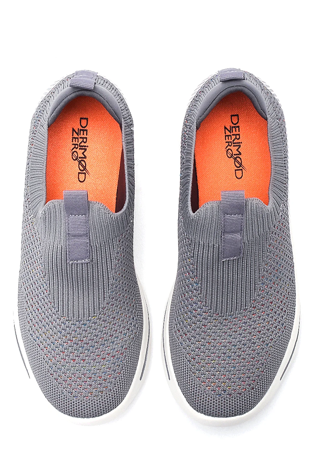 Kadın Renkli Çizgili Kumaş Sneaker - Image 7