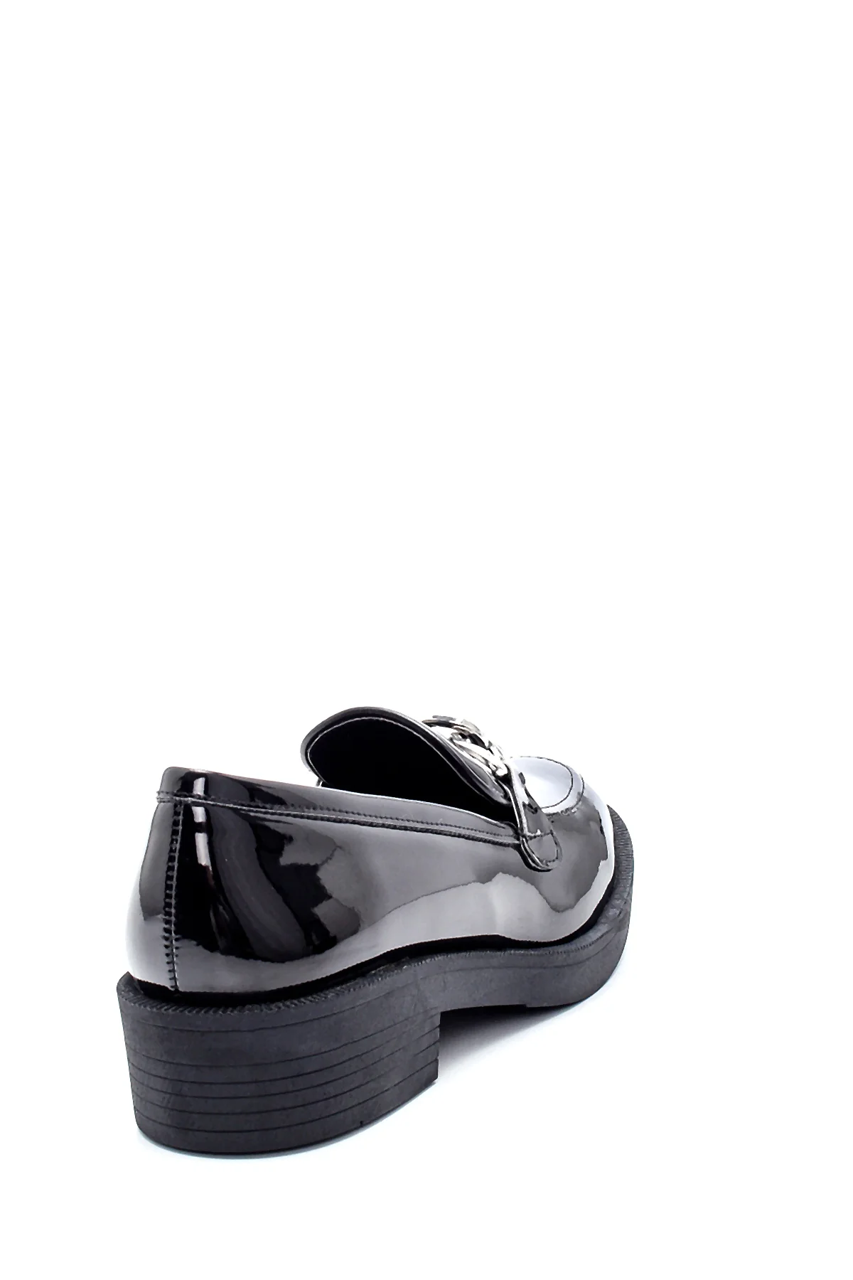 Kadın Rugan Zincir Detaylı Loafer - Image 5
