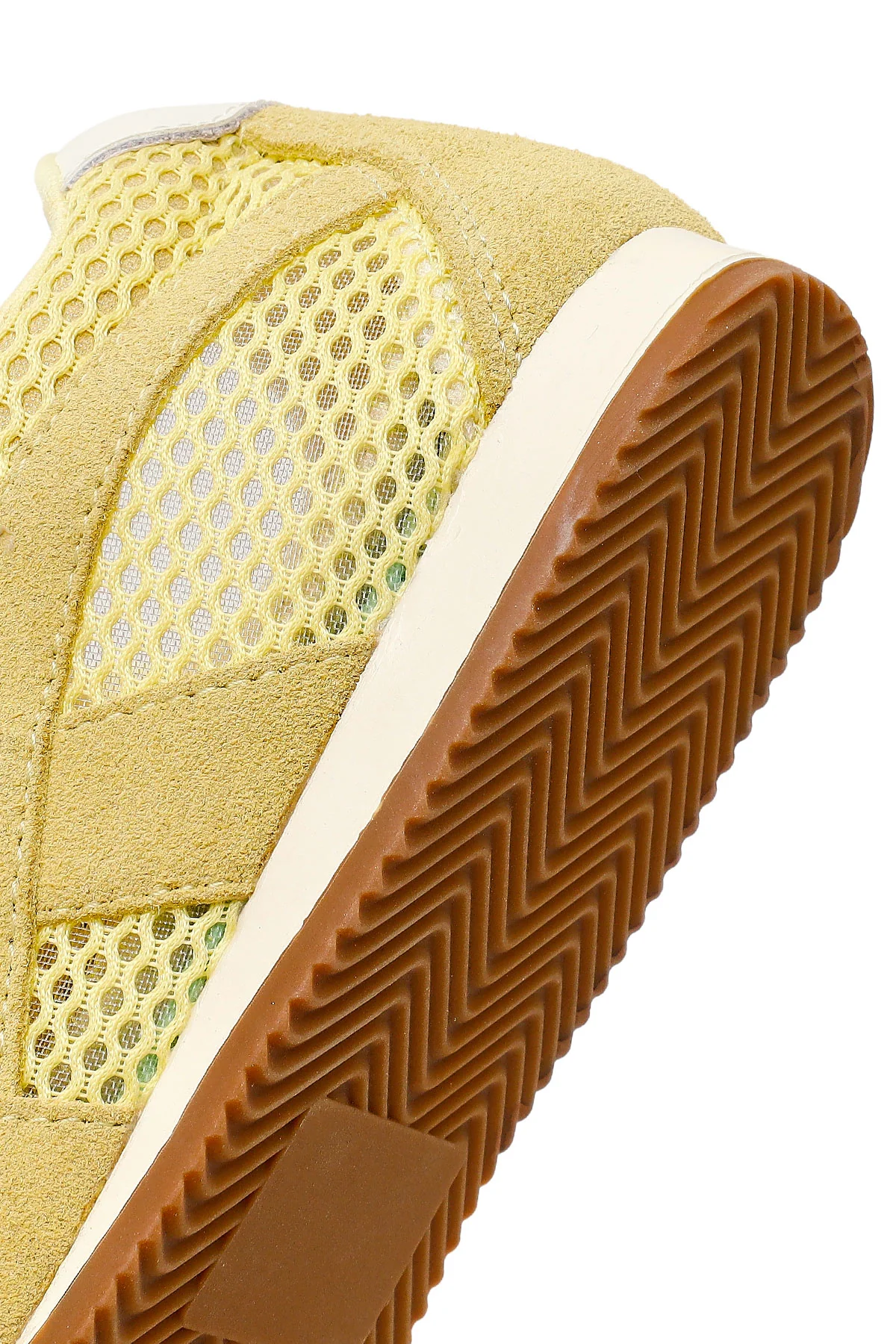 Kadın Sarı Bağcıklı Süet Deri Sneaker - Image 8
