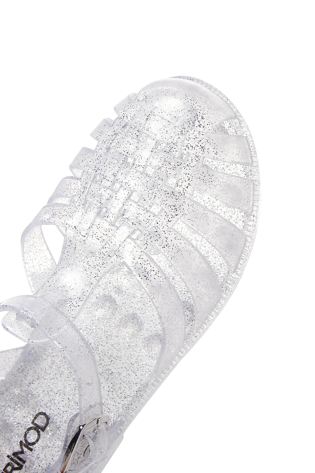 Kadın Şeffaf Bilekten Bantlı Sandalet - Image 8