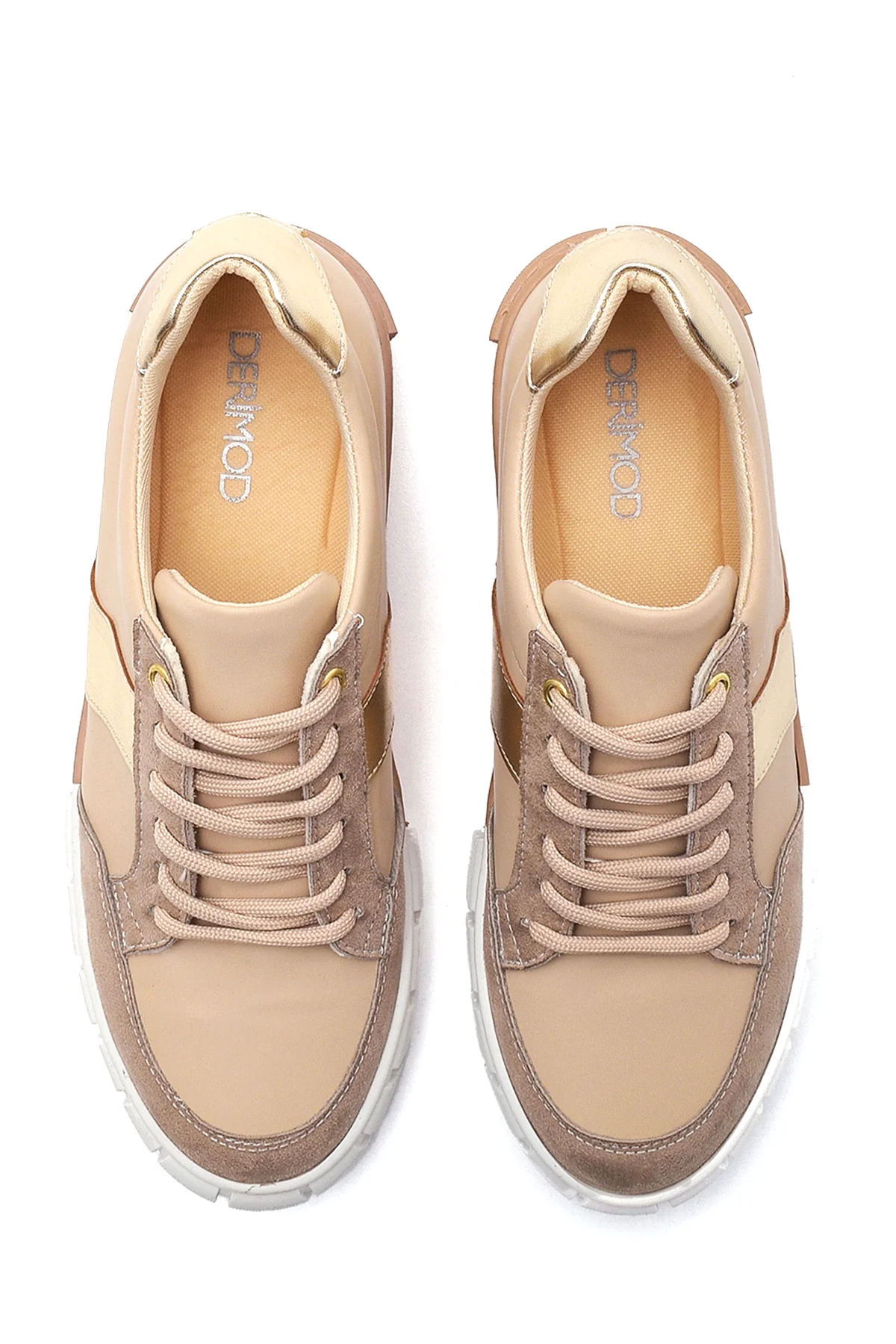 Kadın Şerit Detaylı Sneaker - Image 7