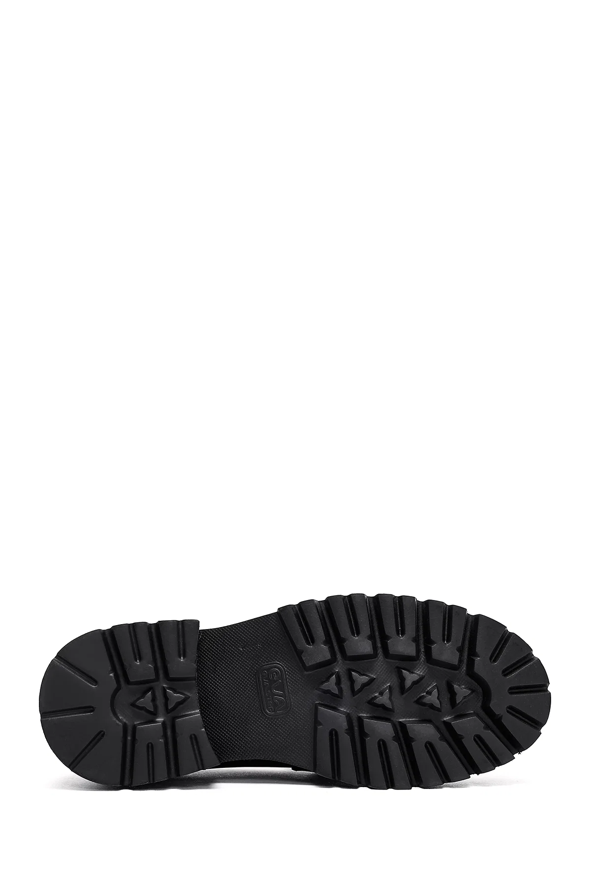 Kadın Siyah Aksesuarlı Deri Maskülen Loafer - Image 4