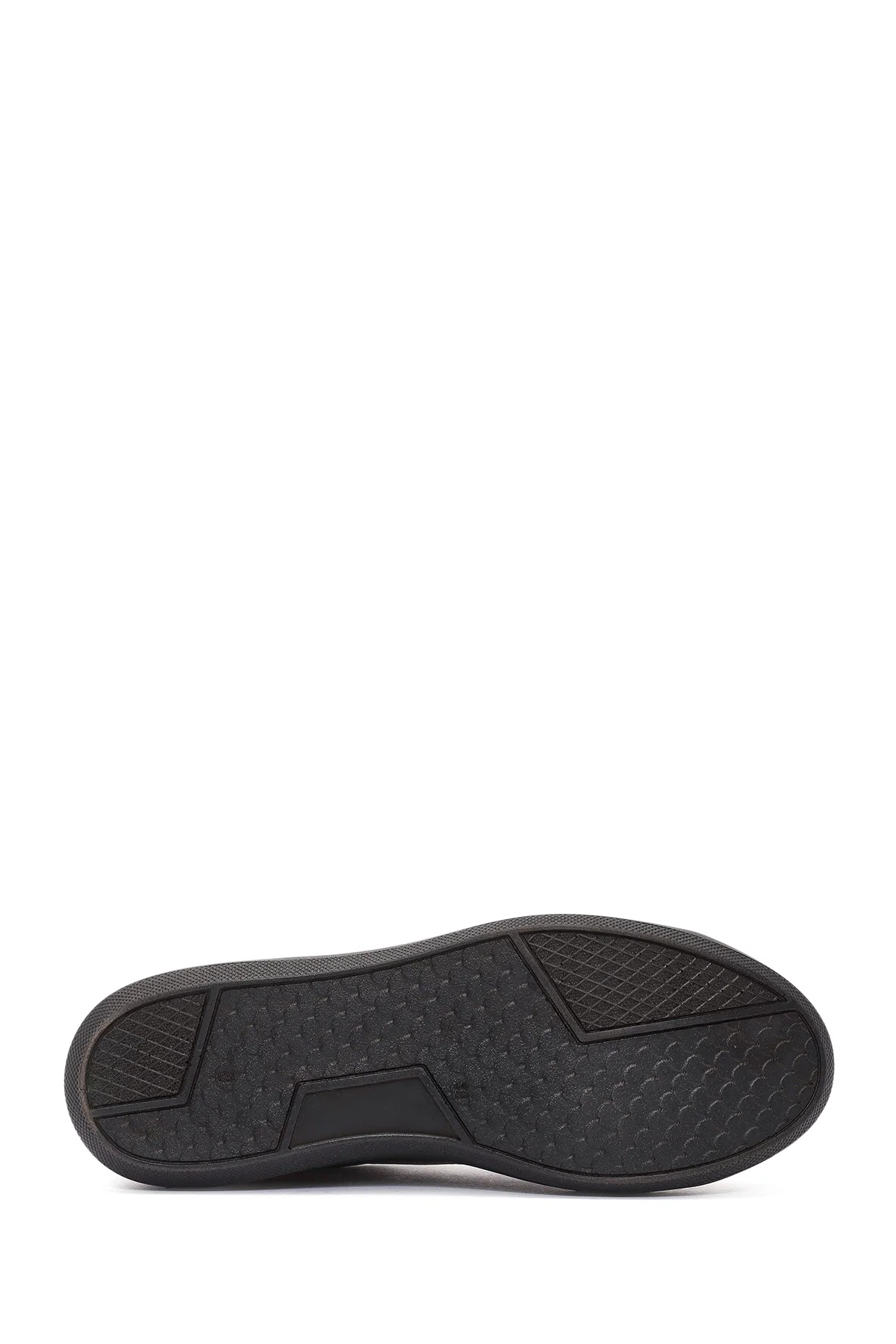 Kadın Siyah Bağcıklı Deri Sneaker - Image 4