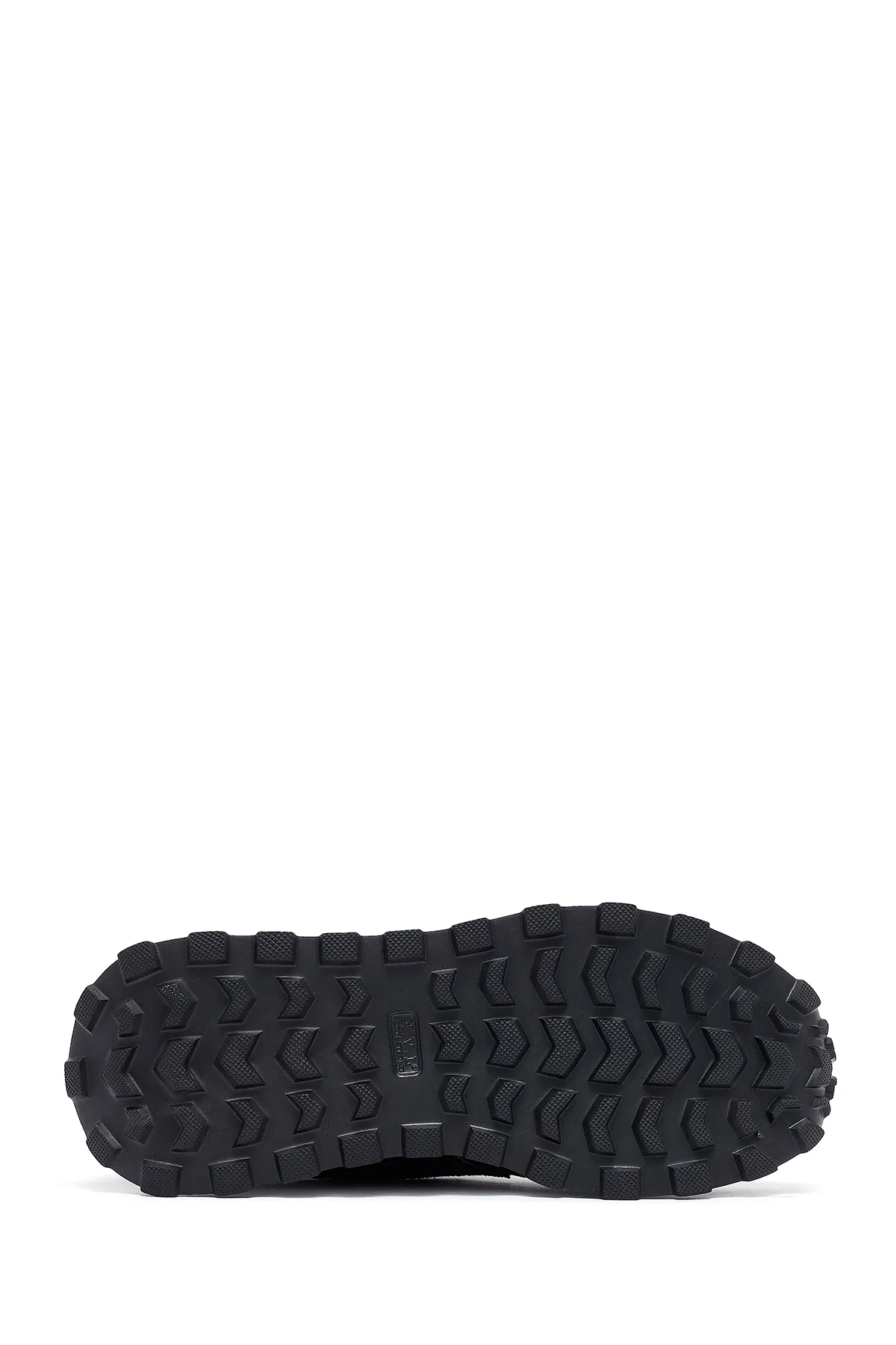 Kadın Siyah Bağcıklı Kalın Tabanlı Deri Sneaker - Image 4