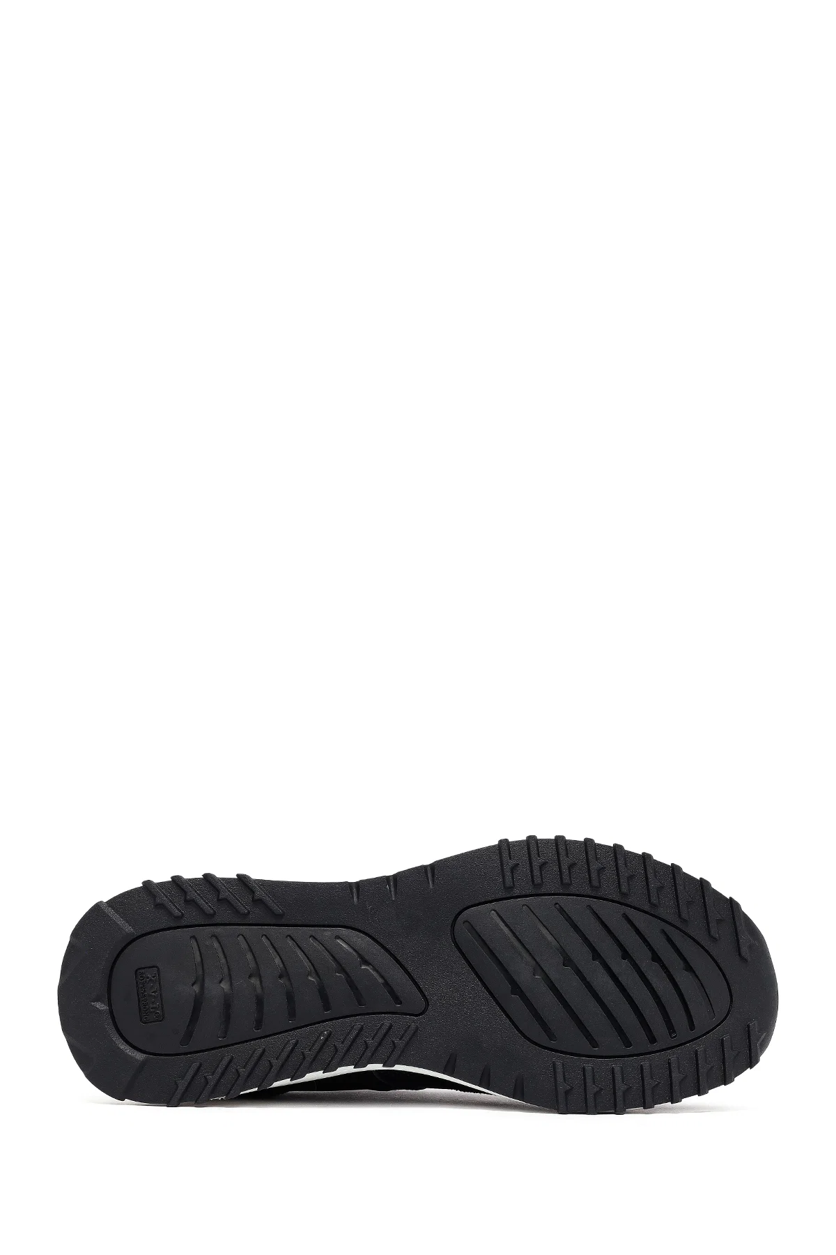 Kadın Siyah Bağcıklı Kalın Tabanlı Deri Sneaker - Image 4