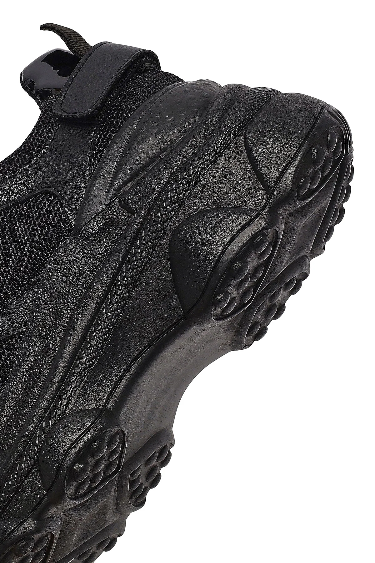 Kadın Siyah Bağcıklı Kalın Tabanlı Sneaker - Image 8