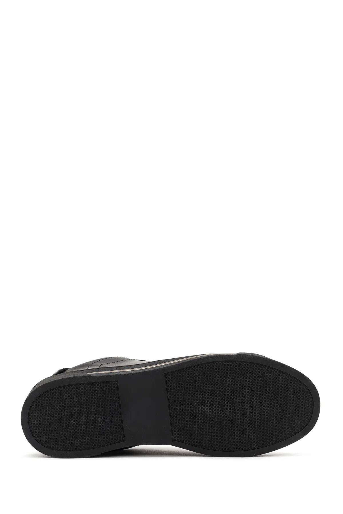Kadın Siyah Bağcıklı Taşlı Sneaker - Image 4