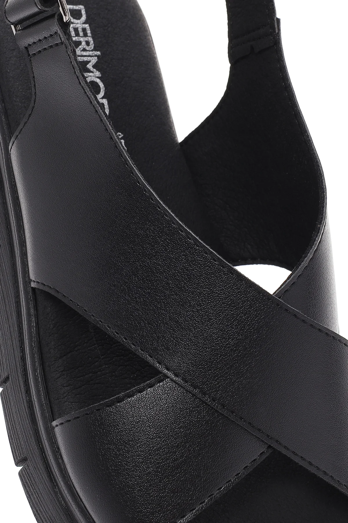 Kadın Siyah Bantlı Comfort Sandalet - Image 10