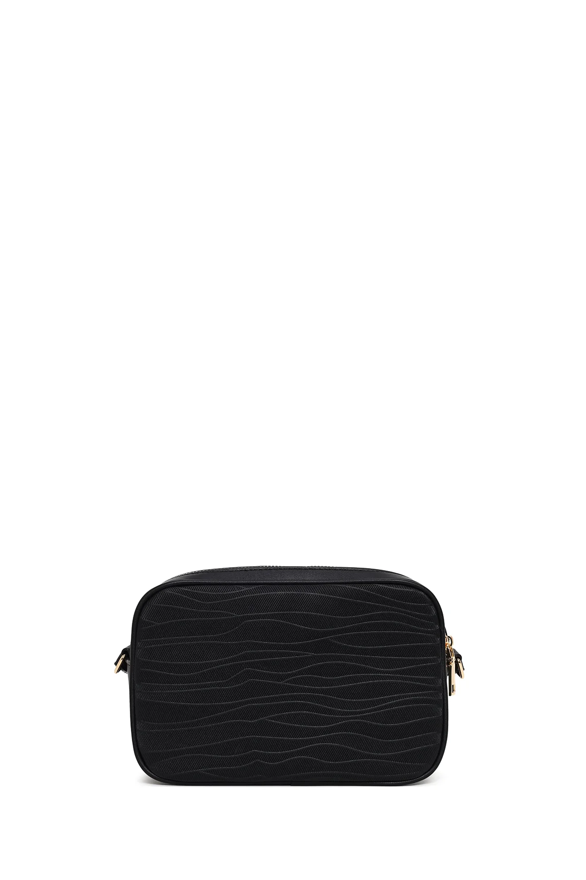 Kadın Siyah Baskılı Çapraz Çanta - Image 3