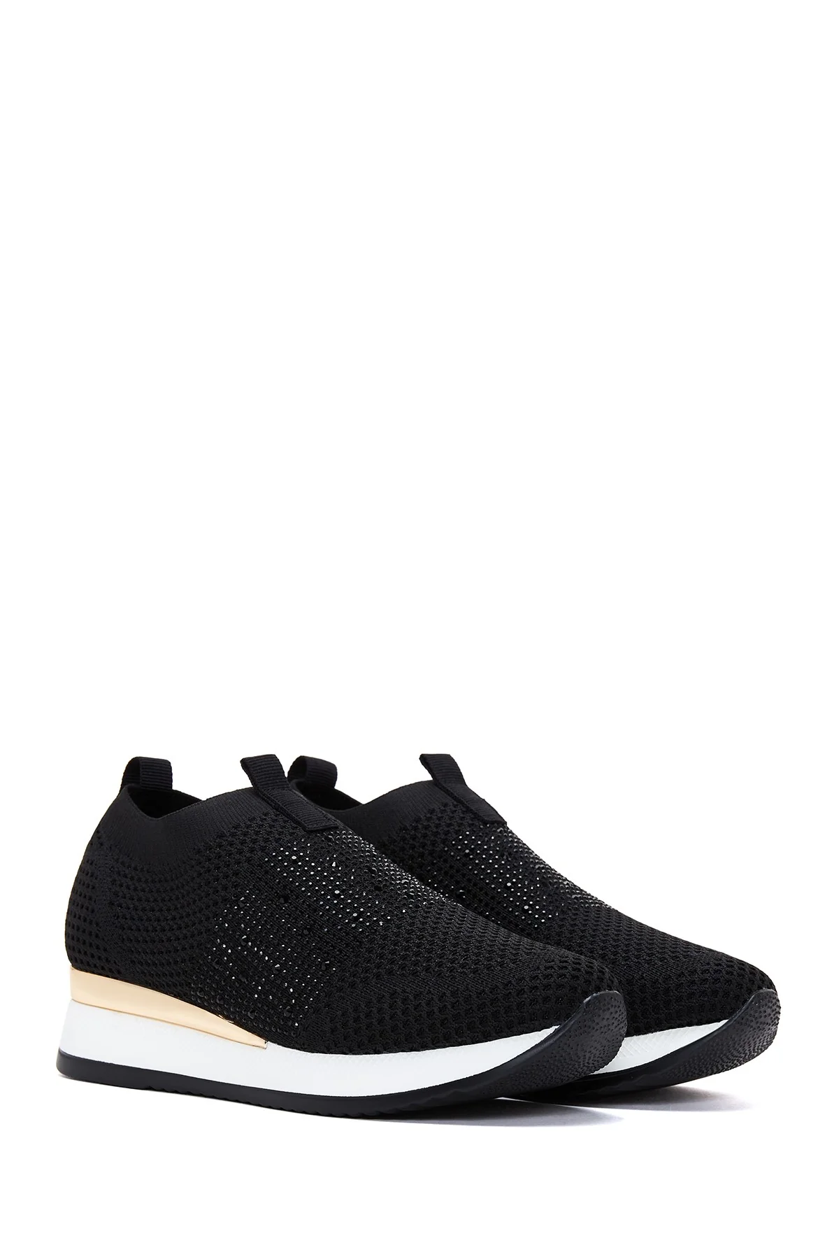 Kadın Siyah Baskılı Sneaker - Image 3