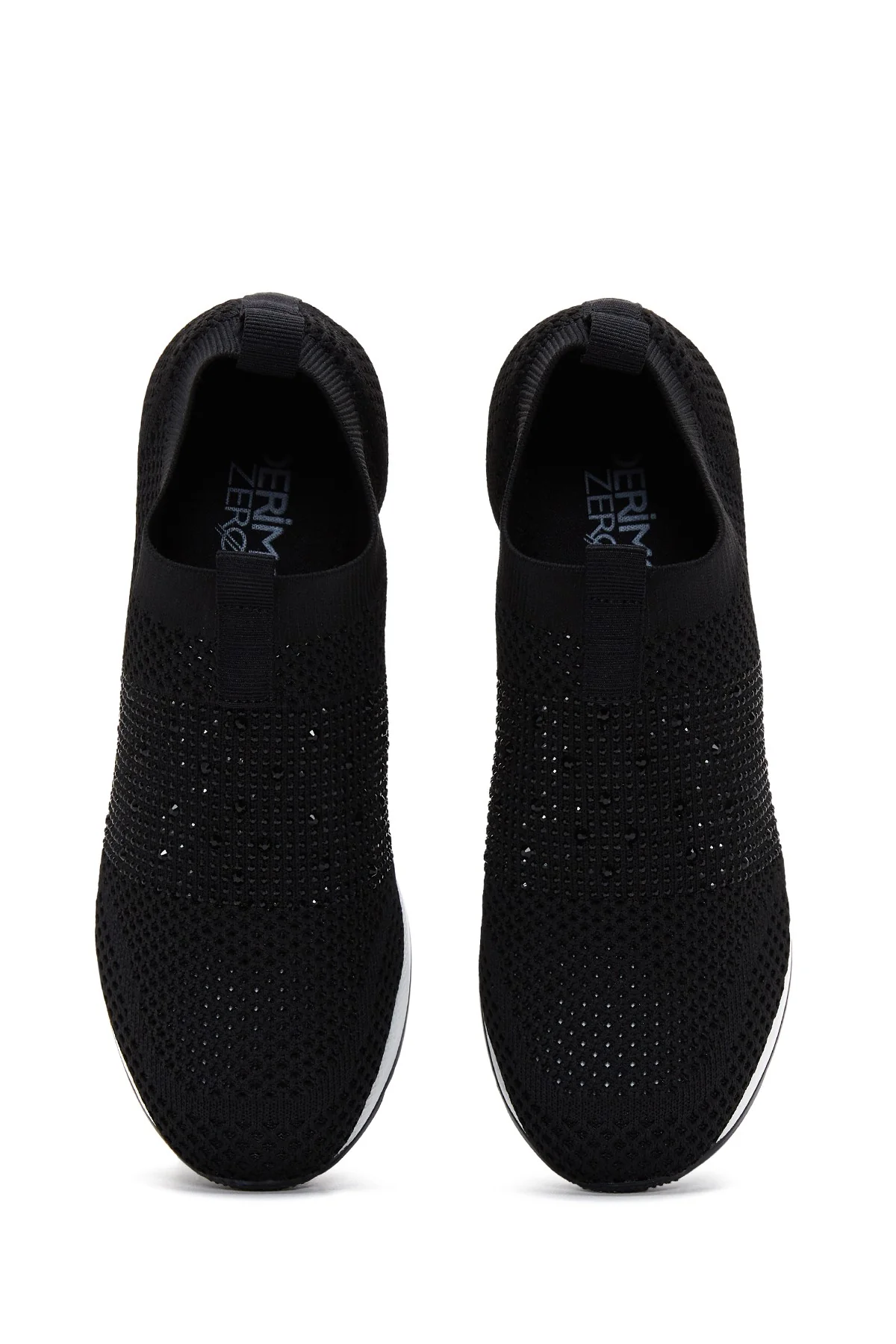 Kadın Siyah Baskılı Sneaker - Image 6