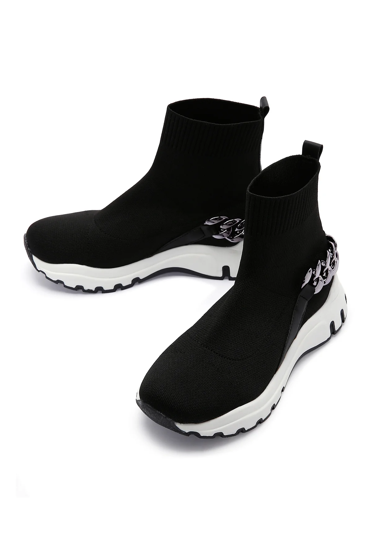 Kadın Siyah Bilekli Sneaker - Image 6