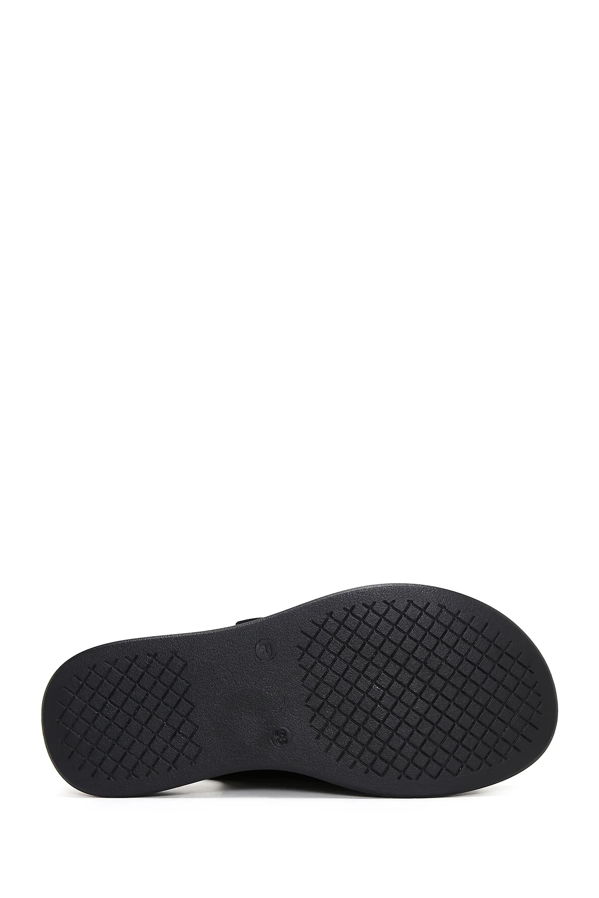 Kadın Siyah Bilekten Bantlı Çift Tokalı Deri Comfort Sandalet - Image 4