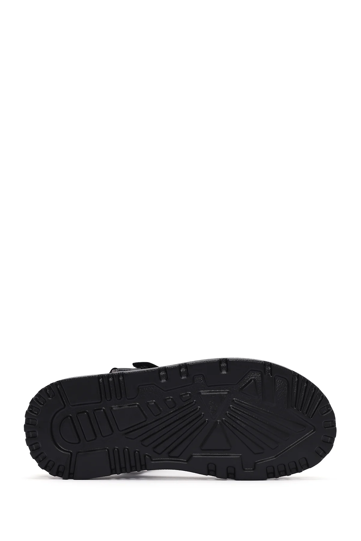 Kadın Siyah Bilekten Bantlı Deri Comfort Sandalet - Image 4