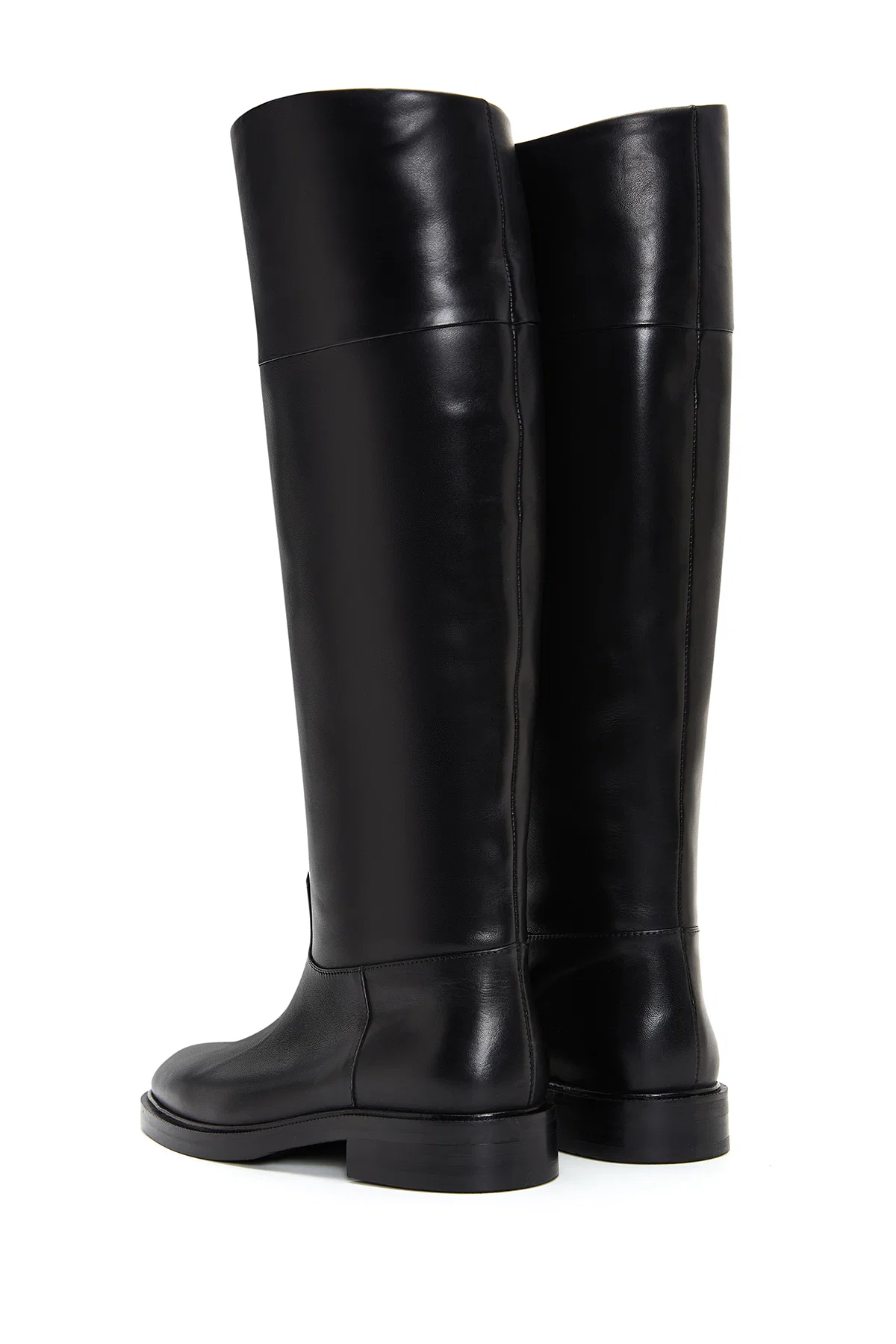 Kadın Siyah Casual Deri Çizme - Image 7