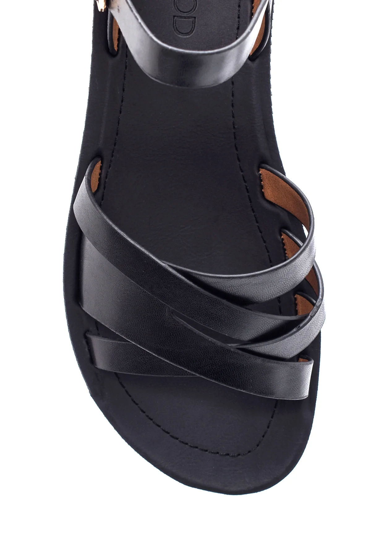 Kadın Siyah Casual Topuklu Sandalet - Image 5