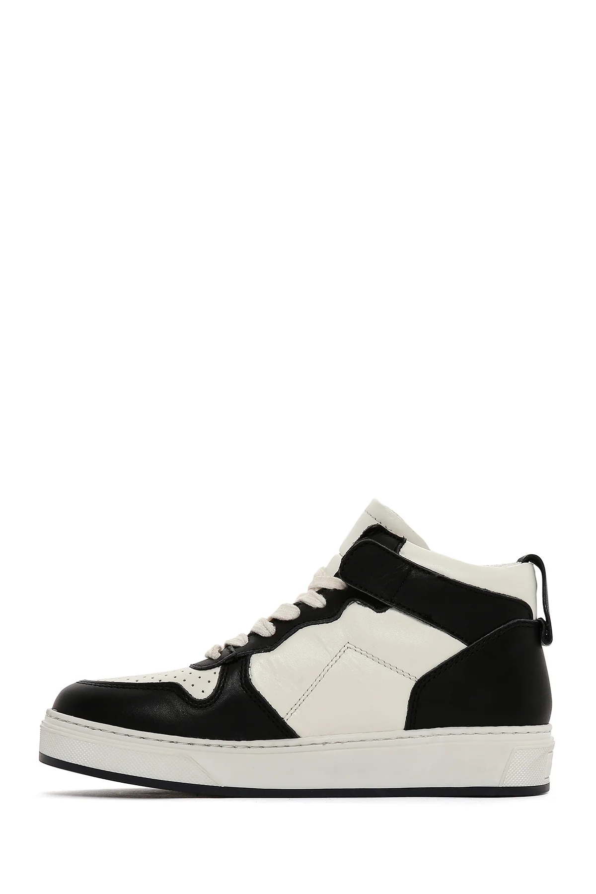 Kadın Siyah Deri Bilekli Sneaker - Image 2