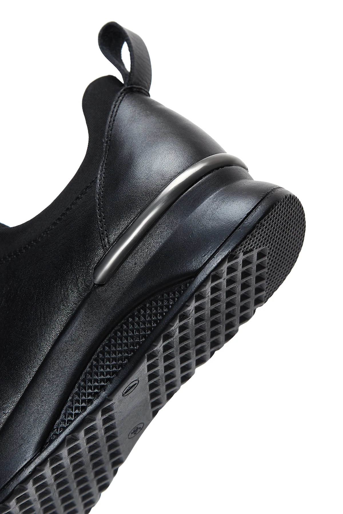 Kadın Siyah Deri Casual Sneaker - Image 8