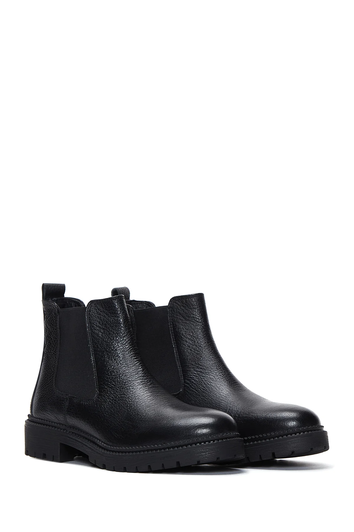 Kadın Siyah Deri Chelsea Bot - Image 3