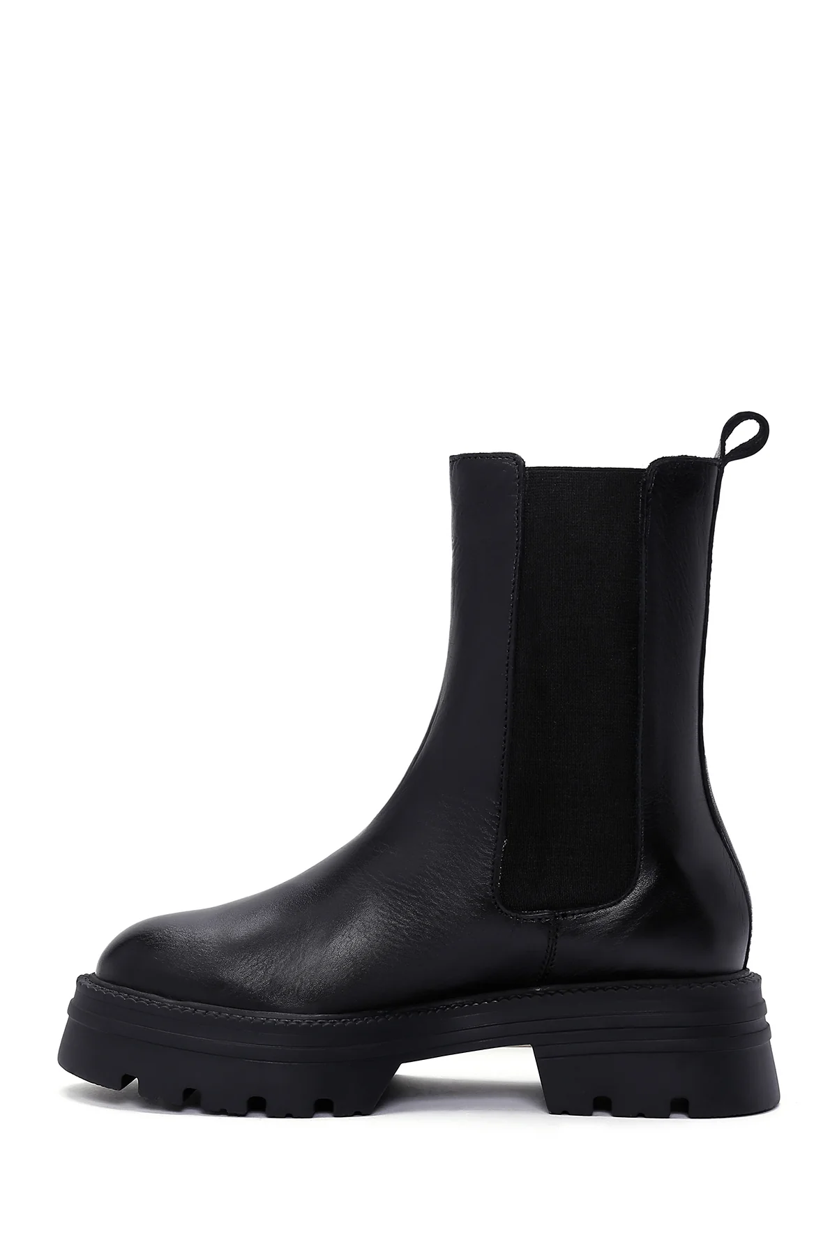 Kadın Siyah Deri Chelsea Bot - Image 2