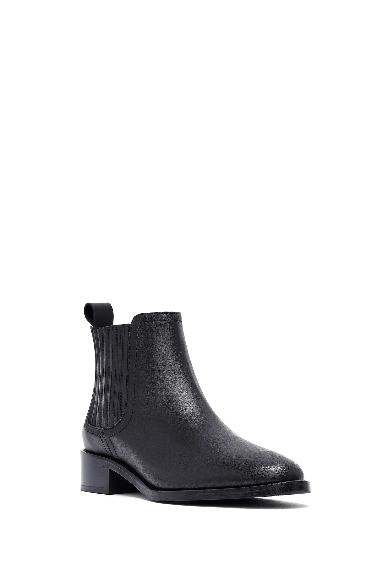 Kadın Siyah Deri Chelsea Bot - Image 7