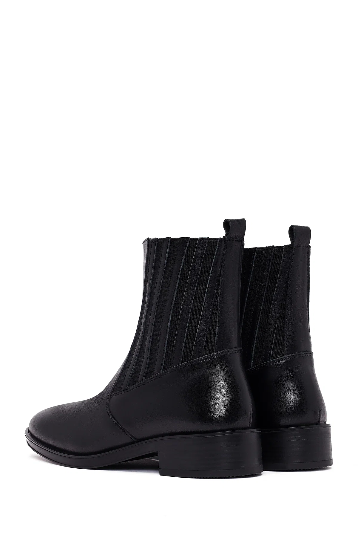 Kadın Siyah Deri Chelsea Bot - Image 6