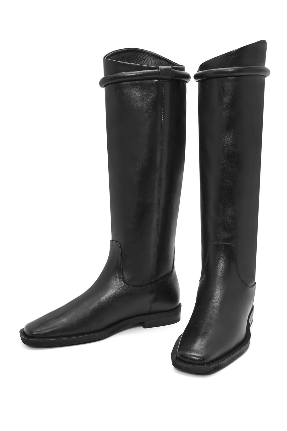 Kadın Siyah Deri Çizme - Image 3