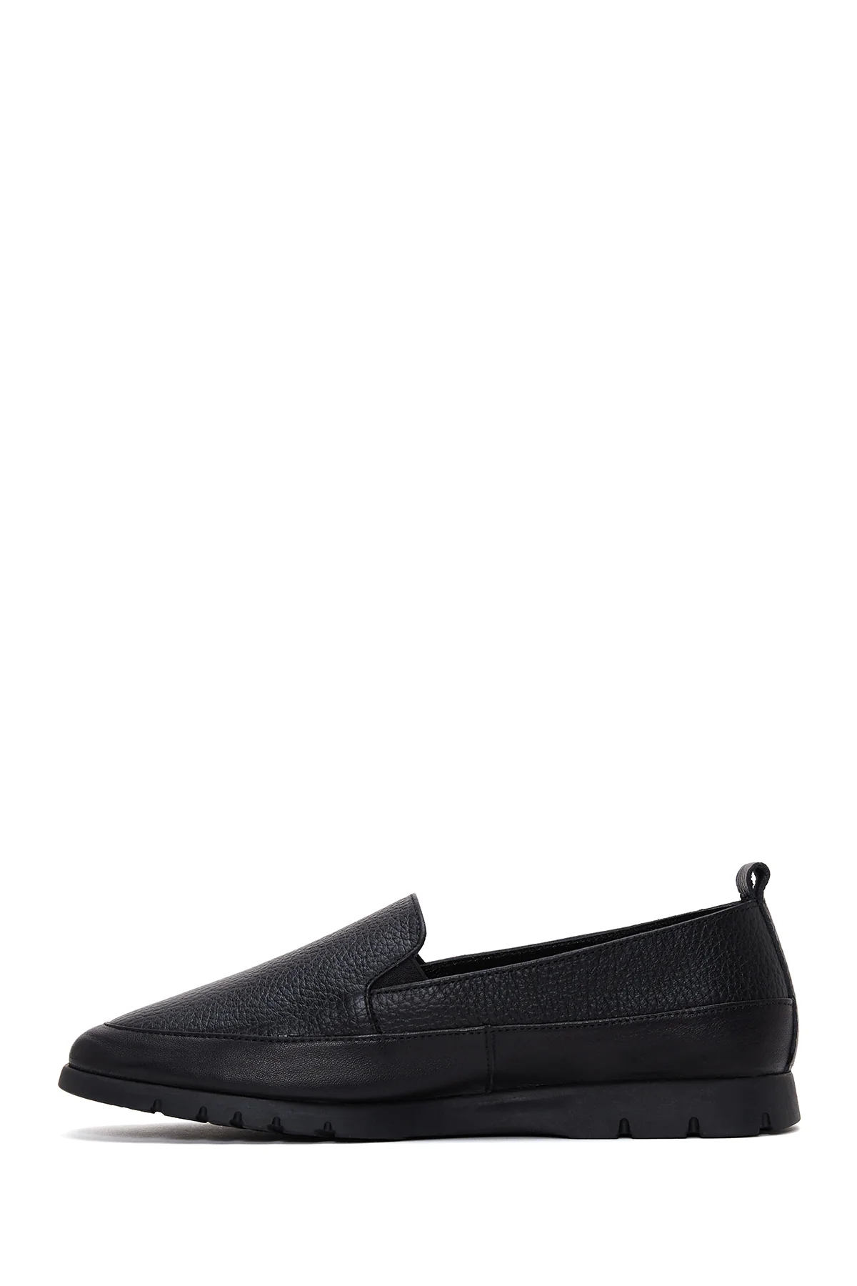 Kadın Siyah Deri Comfort Loafer - Image 2
