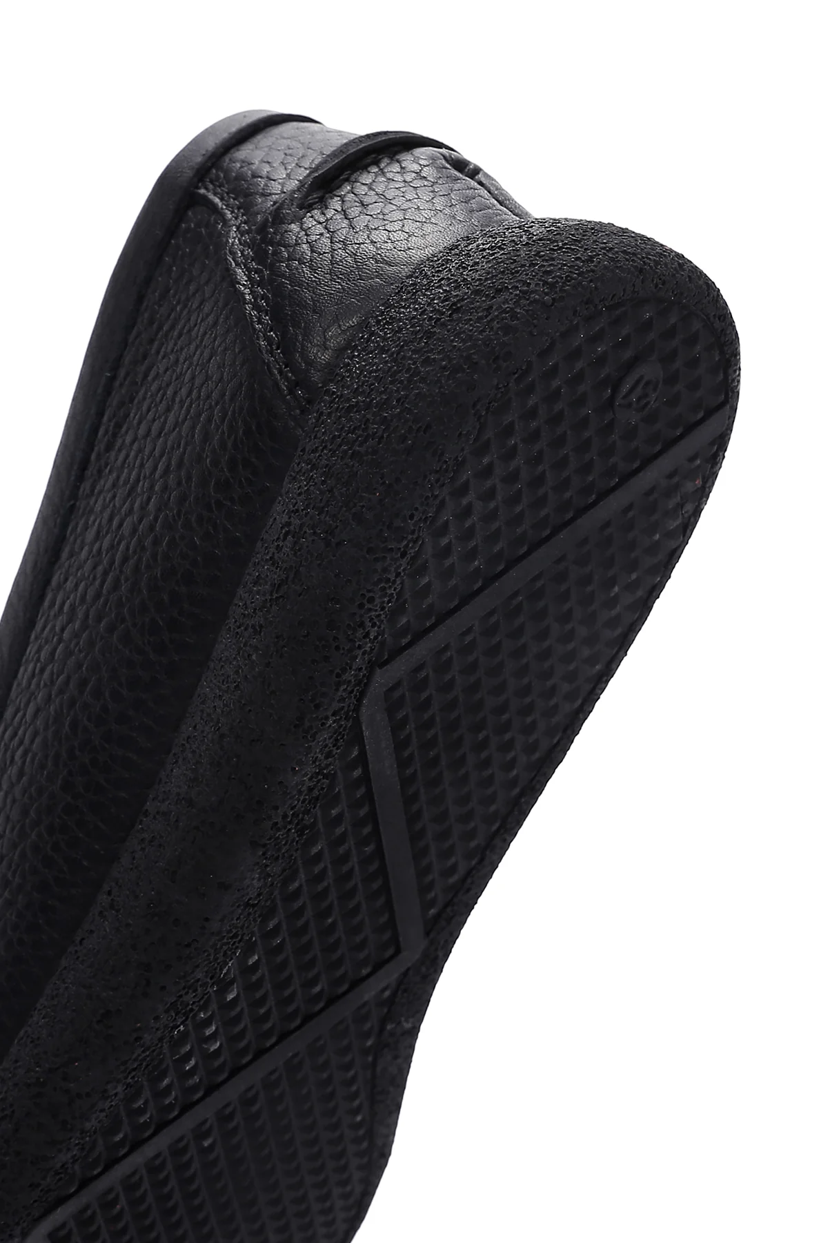Kadın Siyah Deri Comfort Loafer - Image 8