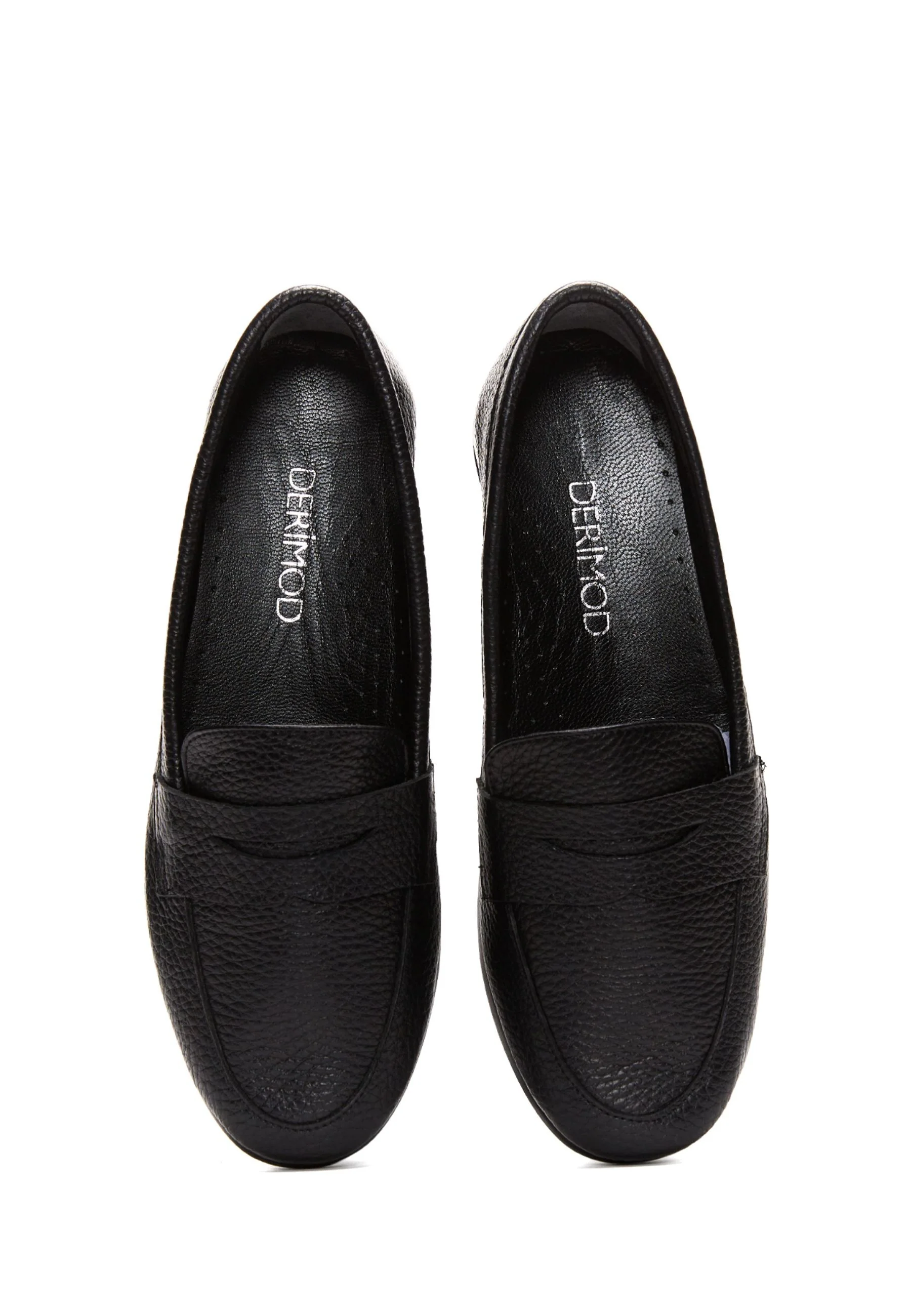 Kadın Siyah Deri Comfort Loafer - Image 5
