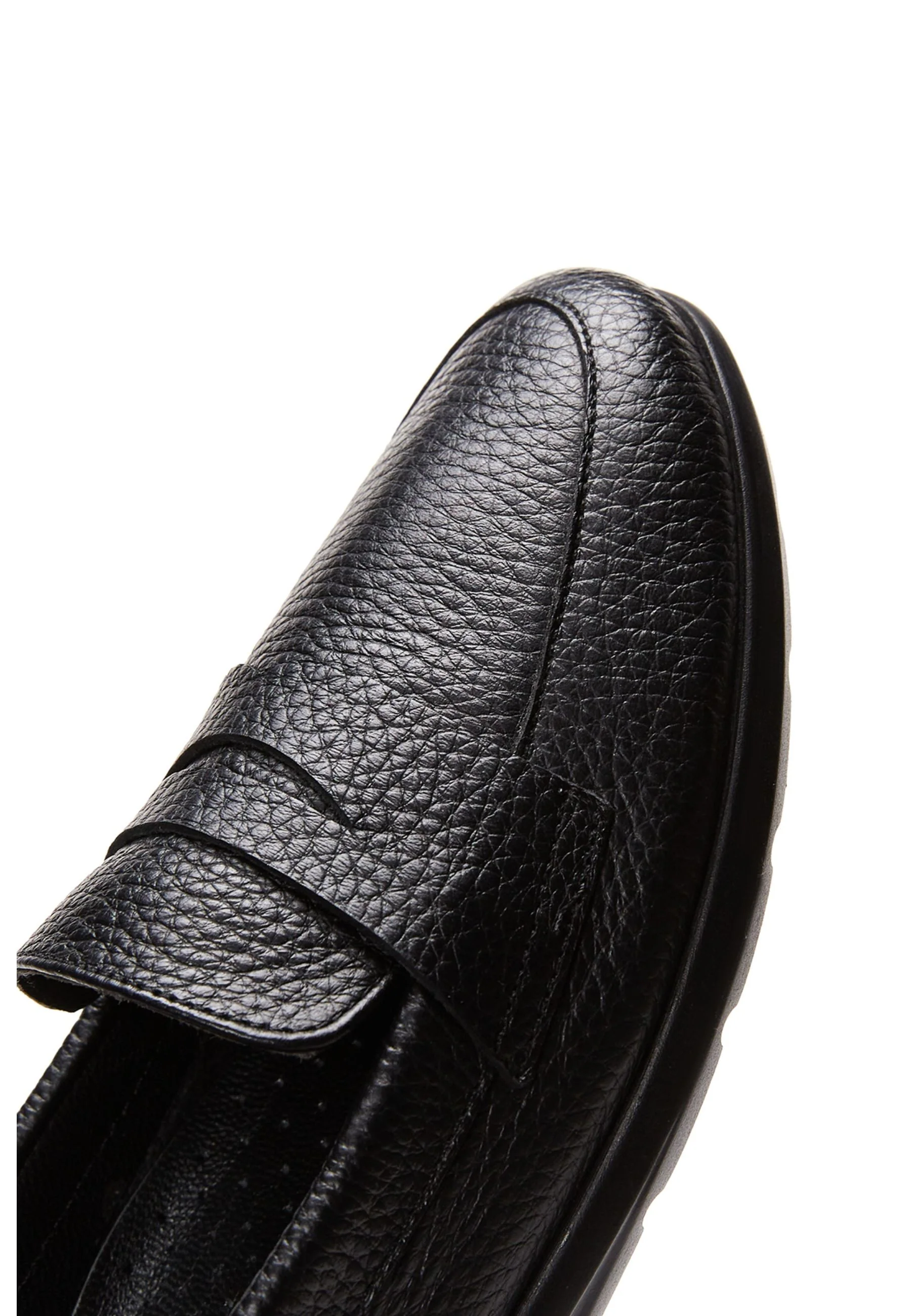 Kadın Siyah Deri Comfort Loafer - Image 6