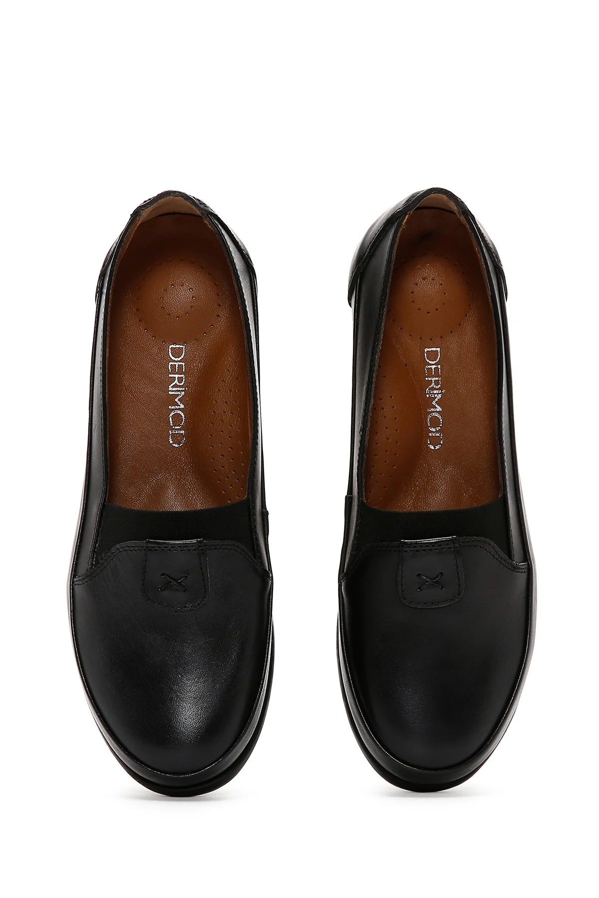 Kadın Siyah Deri Comfort Loafer - Image 6