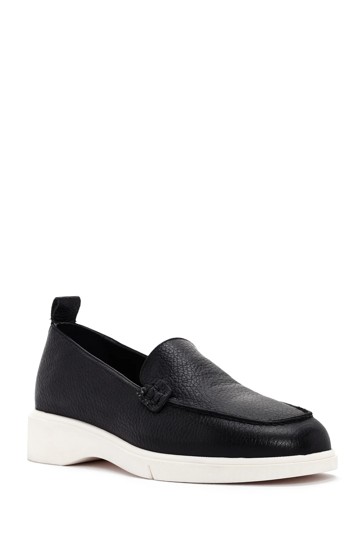 Kadın Siyah Deri Comfort Loafer - Image 5